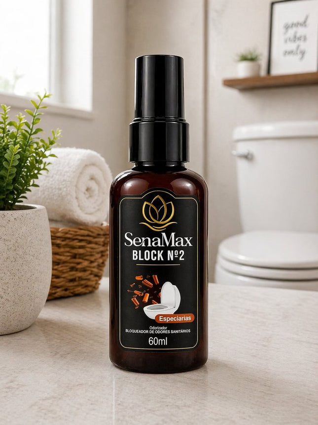 Bloqueador e Neutralizador de Mau Cheiro e Odores Sanitários Spray Compacto 60ml